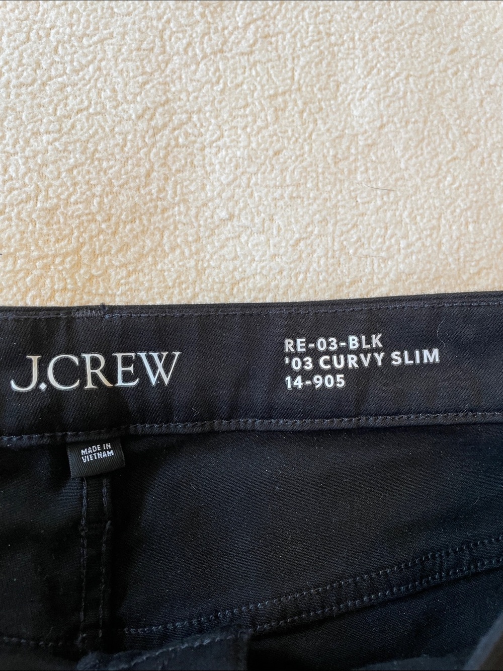 J.Crew '03 Curvy Slim Black Jeans